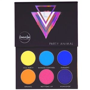 Laura Lee Cosmetics Party Animal Palette 6 Highly Pigmented Pressed Eyeshadows